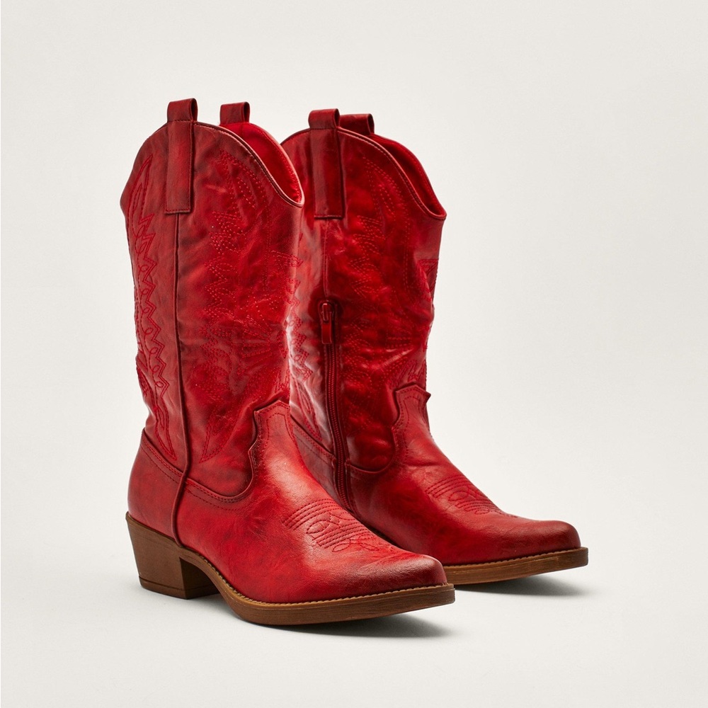Red Cowboy Boots Nastygal